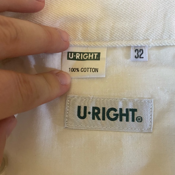 Vintage White Denim Shorts, Size 32 - Picture 3 of 6